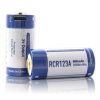 Комплект от две зареждаеми батерии Keeppower RCR123A 860mAh (със защита) 1.5A USB порт
