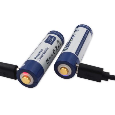 2x Keeppower 14500 950mAh (protected) – 2A – USB (2)